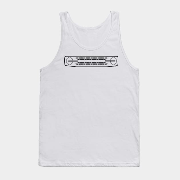 2021 Bronco Grille - Black Print Tank Top by The OBS Apparel